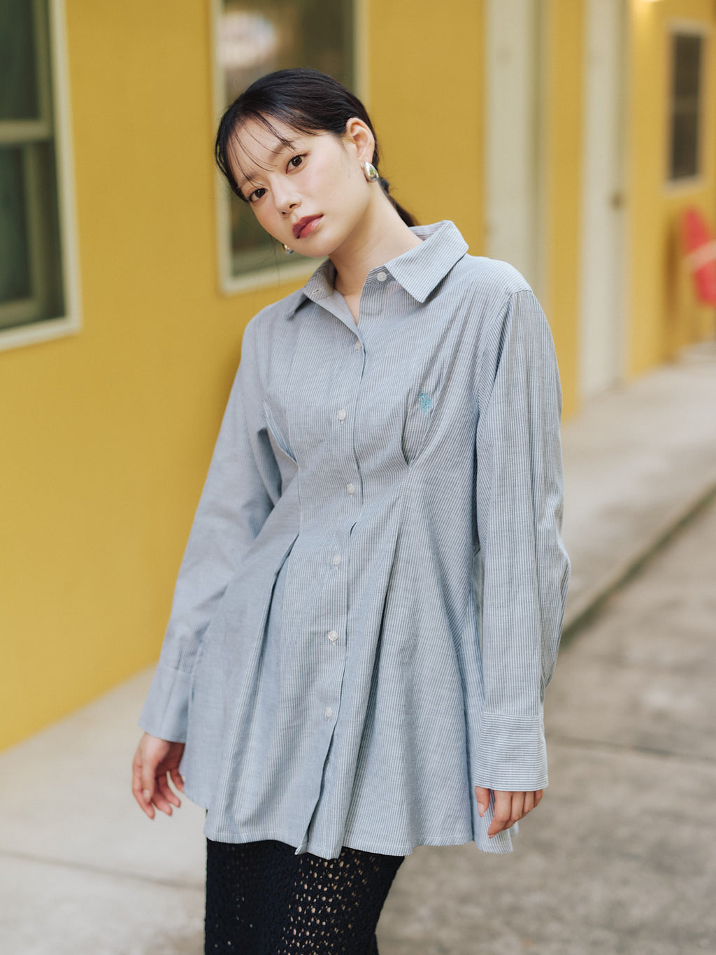 Tuck Blouse Shirt タックブラウスシャツ ダブルホースマン刺繍 PLL43711 – U.S. POLO ASSN.  公式オンラインストア