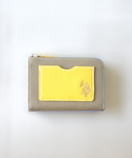 L Zip Color pocket mini wallet USPA- 2688