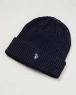 Logo Knit Cap　ロゴニットキャップ　ダブルホースマン刺繍　PLCM950-03