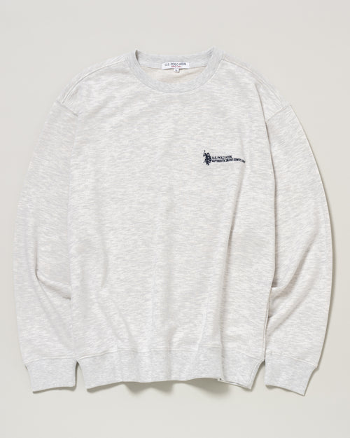 Crew sweat shirt　クルースウェットシャツ　ダブルホースマン刺繍　PLM43302