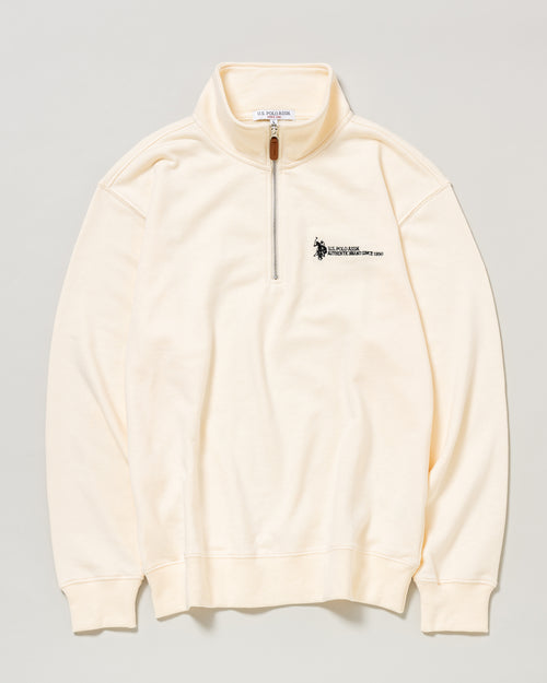 Half Zip Sweat　ハーフジップスウェット　ダブルホースマン刺繍　PLM43301