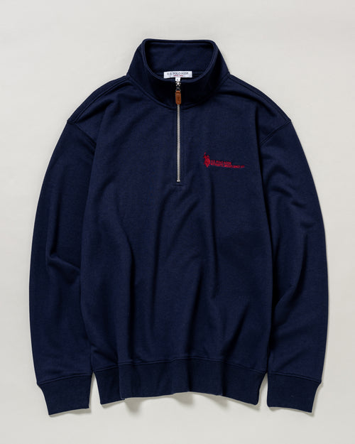 Half Zip Sweat　ハーフジップスウェット　ダブルホースマン刺繍　PLM43301