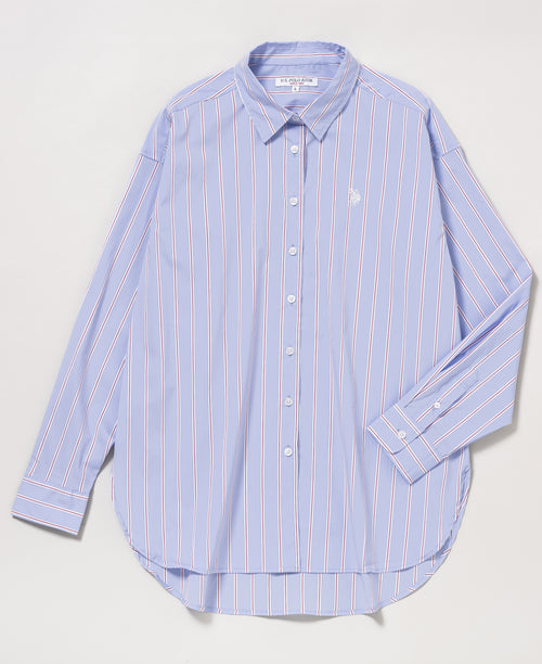 Long Sleeve Shirt  PLL41713　 長袖ストライプシャツ