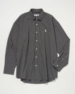 Regular color shirt レギュラーカラー長袖シャツ　ダブルホースマン刺繍　PLM51711DQ