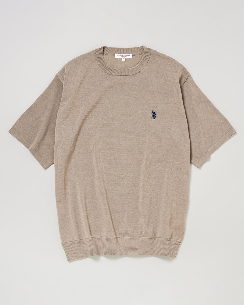 crew neck knit　クルーネックニット　ダブルホースマン刺繍　PLM51400